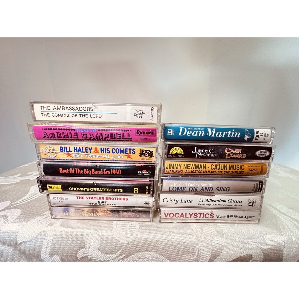 Vintage Cassette Tape Lot Country Gospel Big Band Dean Martin‎ Statler